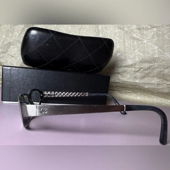 Chanel - 3149 c.501 black eyeglasses frames with  display picture 2